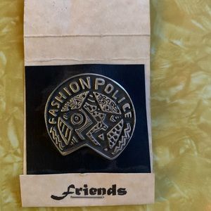 Vintage pewter hard to find Fashion Police pin